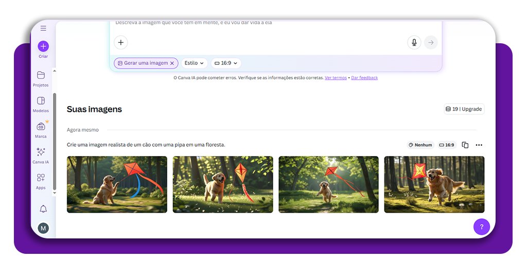 Tutorial de como gerar imagens grátis na IA do Canva 5 Imagens grátis na IA do Canva