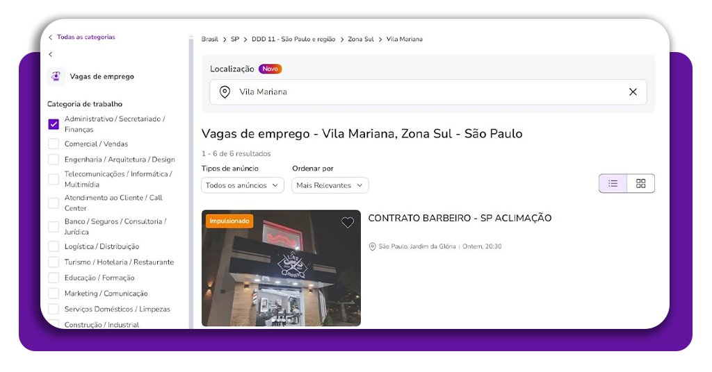 Saiba como procurar emprego na OLX: vagas para todo o Brasil 5 Procurar emprego na OLX