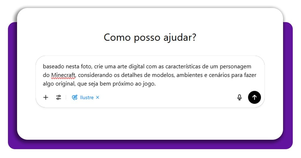 Saiba como virar um personagem do Minecraft com o ChatGPT 5 Personagem do Minecraft