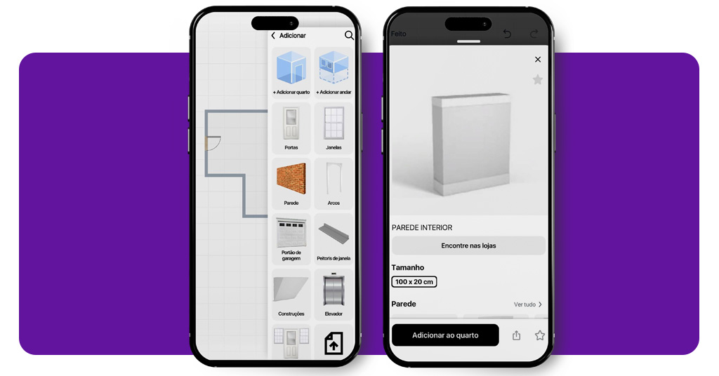 App para criar planta de casa