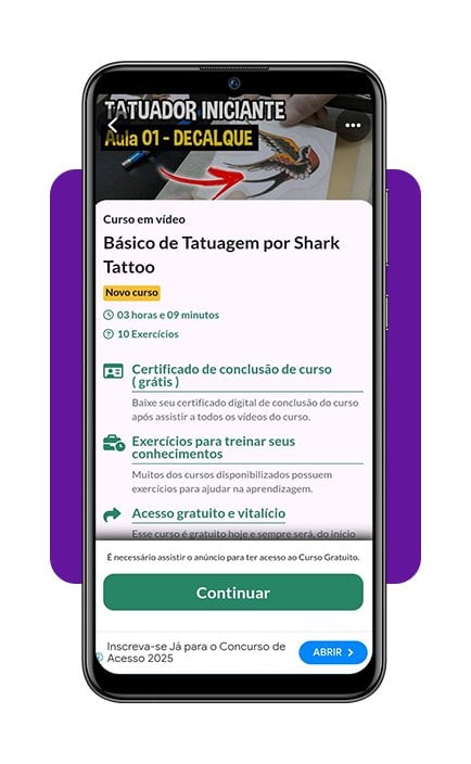Curso Básico de Tatuagem: aulas online totalmente gratuitas 6 Curso Básico de Tatuagem