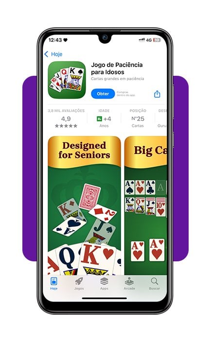 Jogo de paciência para idosos