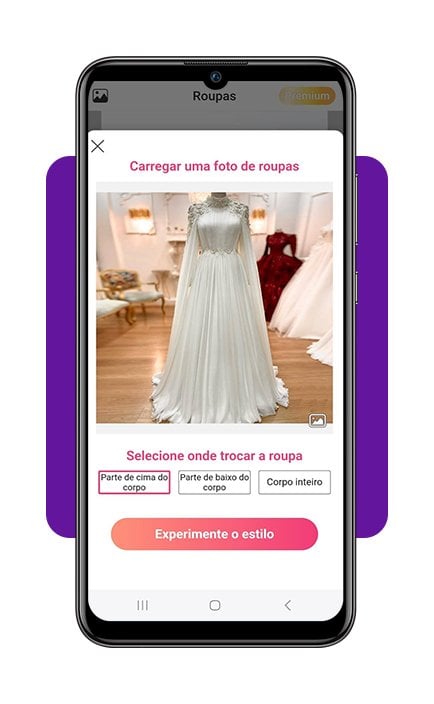 App gratuito para ver como você ficaria vestida de noiva 6 Vestida de noiva
