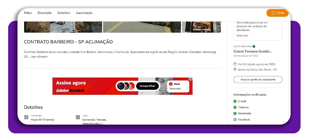 Saiba como procurar emprego na OLX: vagas para todo o Brasil 6 Procurar emprego na OLX