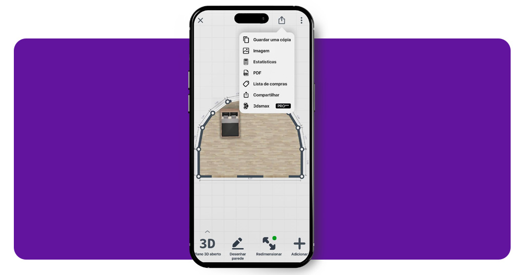App para criar planta de casa