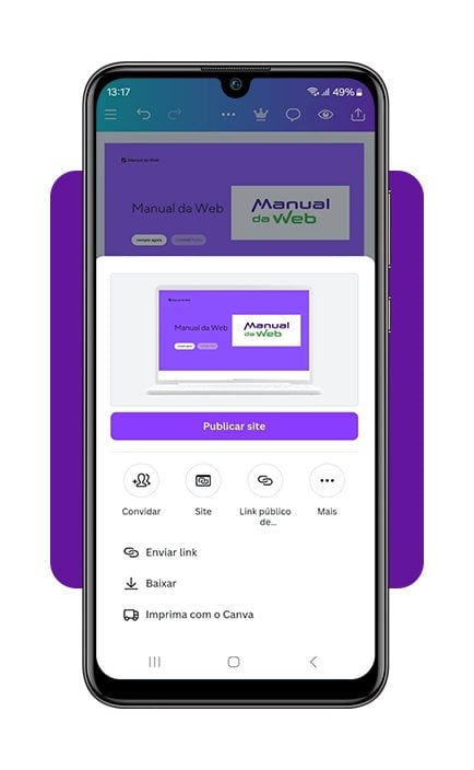 Criar site com o Canva