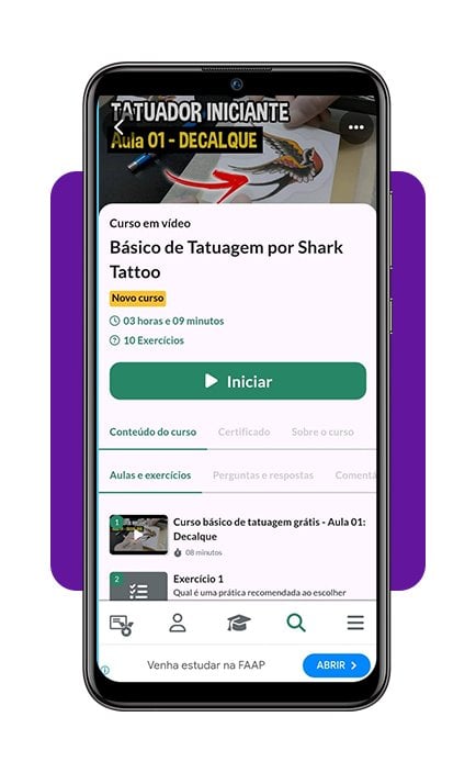 Curso Básico de Tatuagem: aulas online totalmente gratuitas 7 Curso Básico de Tatuagem