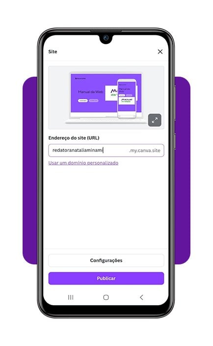Criar site com o Canva