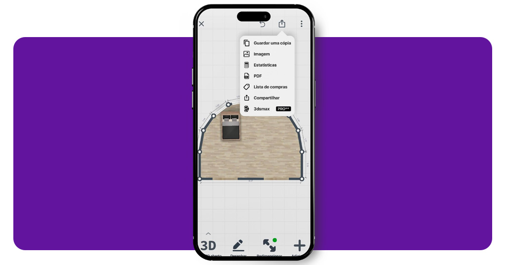 App para criar planta de casa