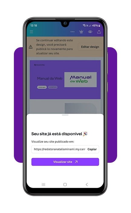 Criar site com o Canva