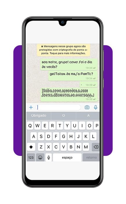 Como mudar a letra do celular