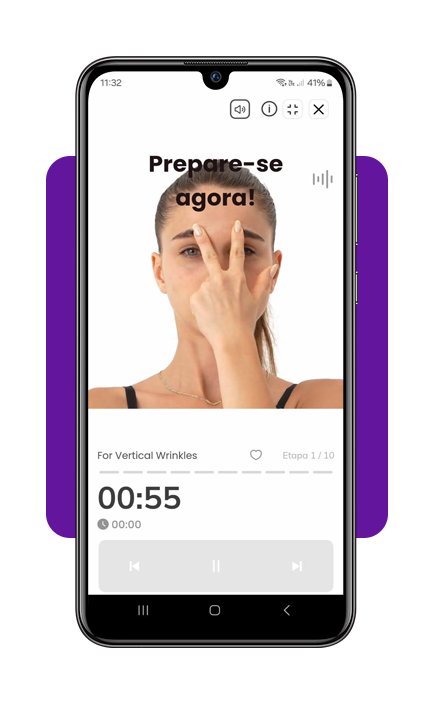 Exercícios de ioga facial