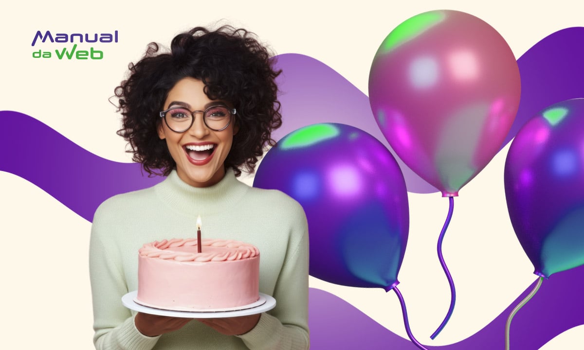 Bolo de aniversário com foto: crie um cartão especial e divertido