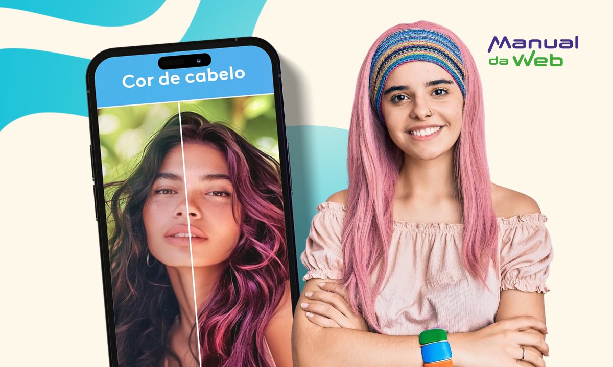 Cabelo colorido na foto: aplique e veja como você ficaria