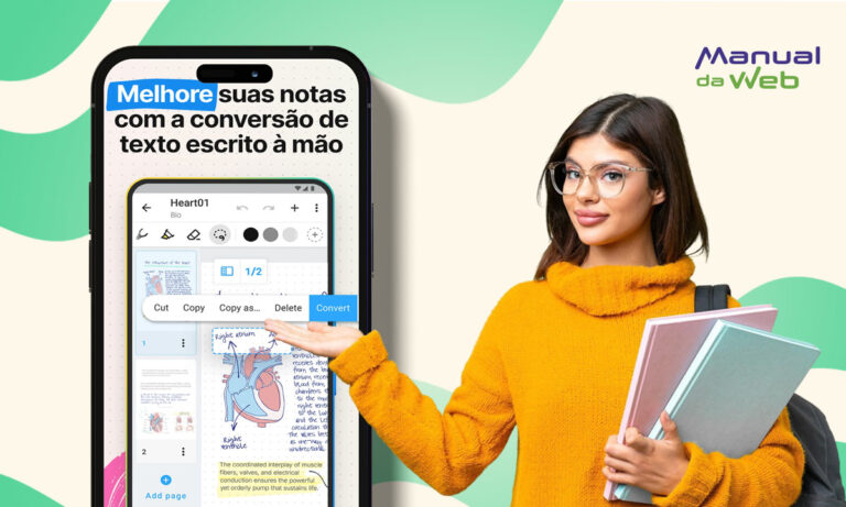Caderno digital para estudantes
