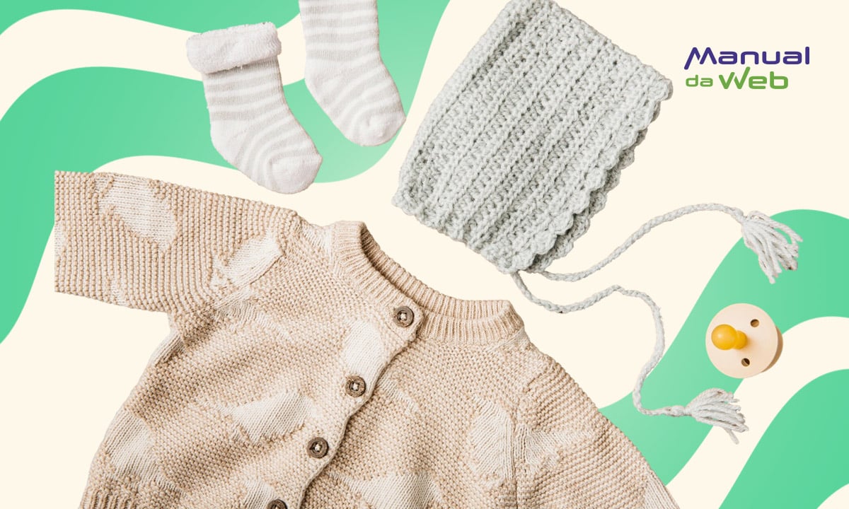Aplicativo para aprender a fazer roupa de bebê em crochê