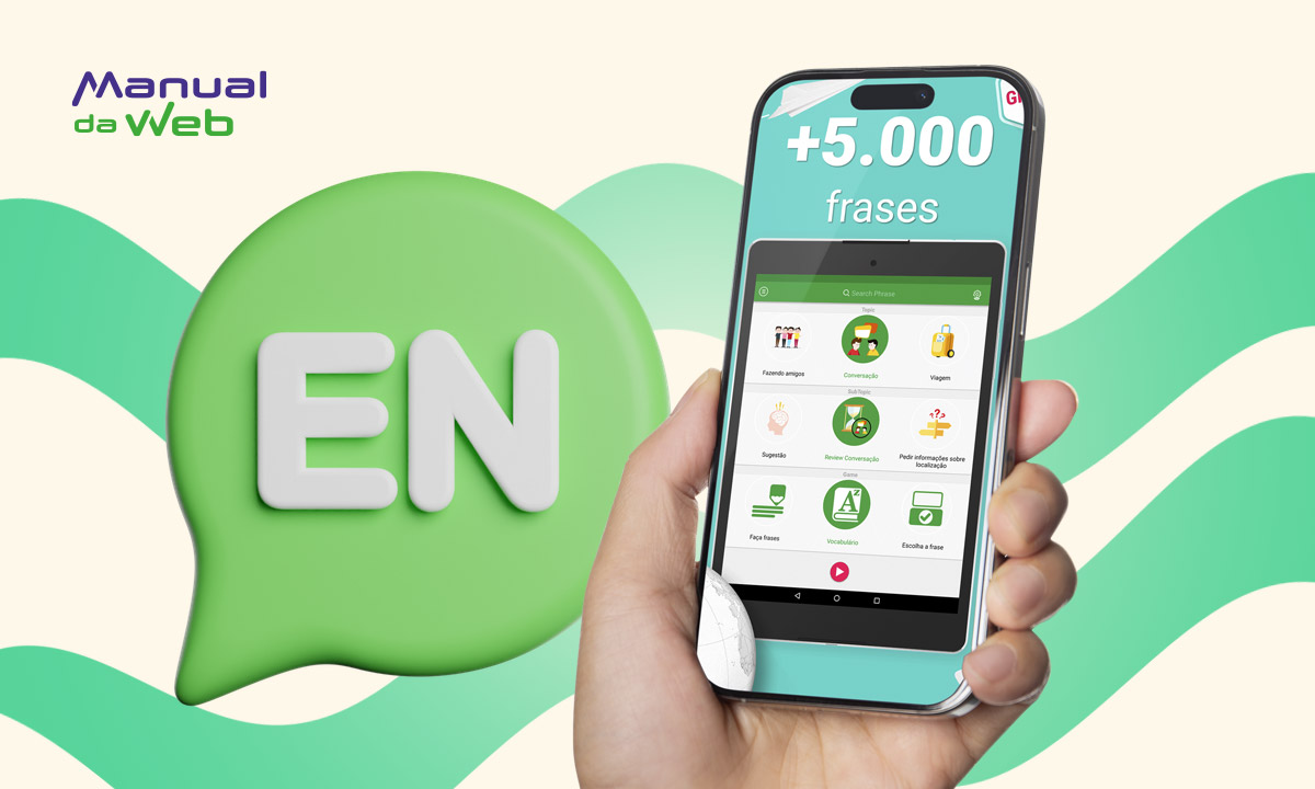 App gratuito para aprender mais de 5.000 frases em inglês