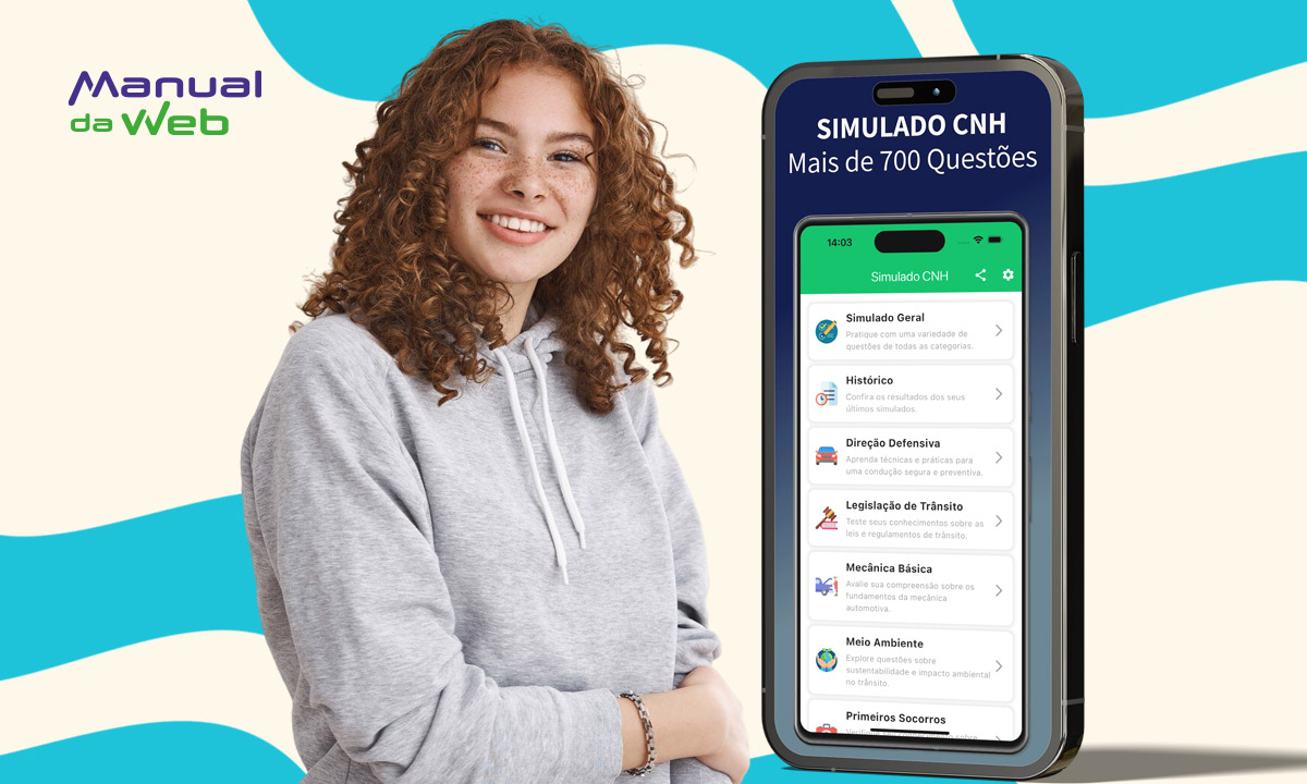 Faça seu simulado da CNH 2025 grátis em minutos pelo celular
