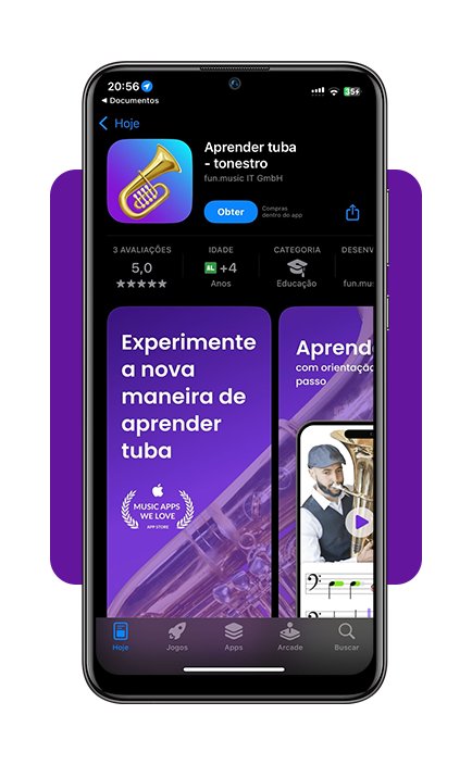 Ferramenta gratuita para aprender a tocar tuba pelo celular 2 Aprender a tocar tuba