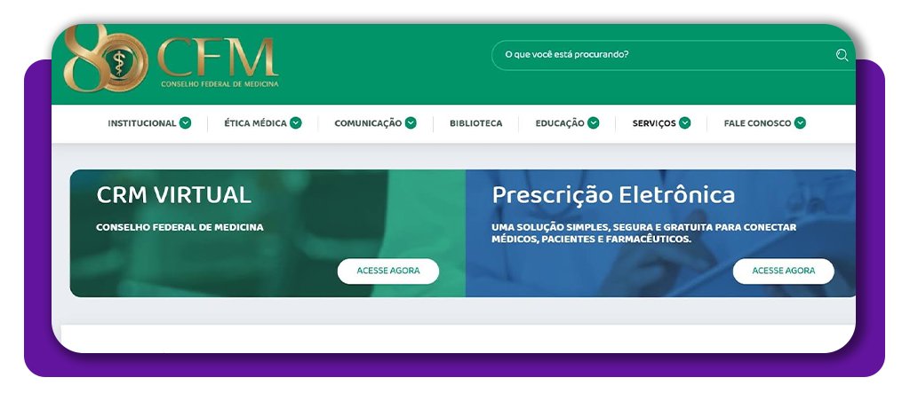 Pesquisar o CRM de um médico