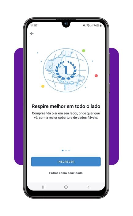 Ver a qualidade do ar no mundo