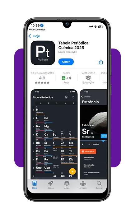 Tabela periódica no celular