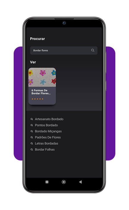 Aplicativo gratuito para aprender bordado de flores pelo celular 3 Aprender bordado de flores