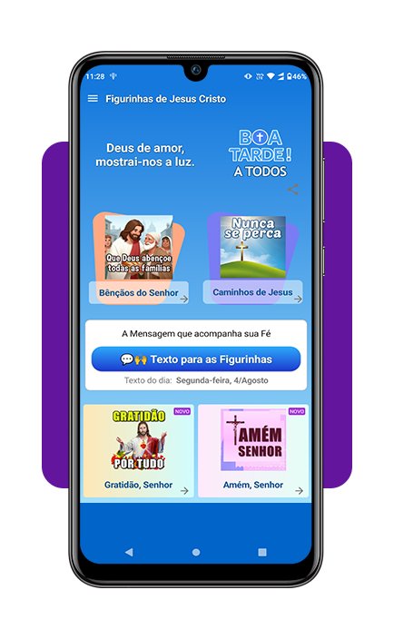 Aplicativo para instalar figurinhas religiosas de graça no celular 3 Figurinhas religiosas