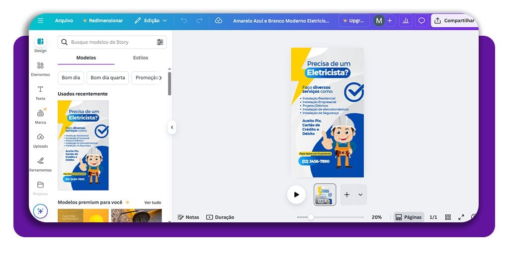 Artes prontas para eletricistas