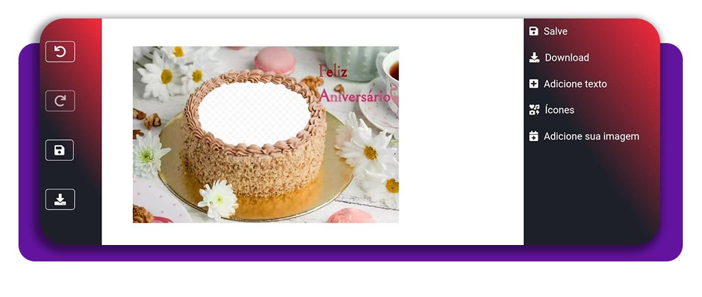 Bolo de aniversário com foto