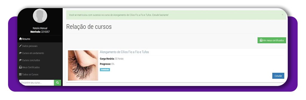 Cursos de Extensão de Cílios grátis