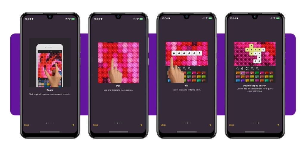 Aprender a fazer ponto cruz pelo celular