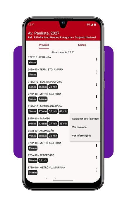 BusFinder: aplicativo para rastrear ônibus em São Paulo na hora 5 Rastrear ônibus em São Paulo