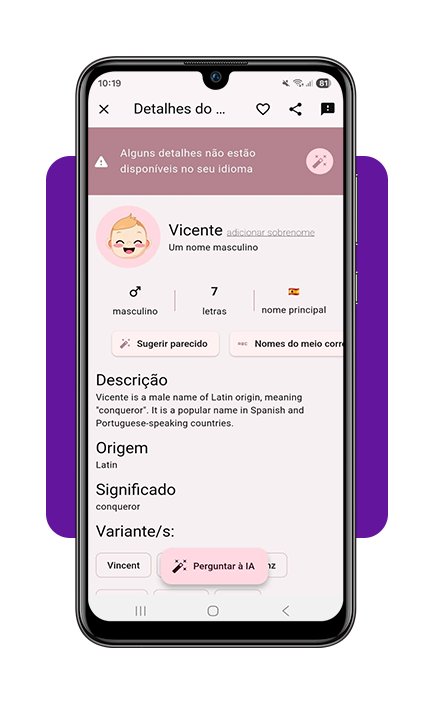 Aplicativo para escolher o nome de bebê (mais de 10 mil nomes) 6 Escolher o nome de bebê