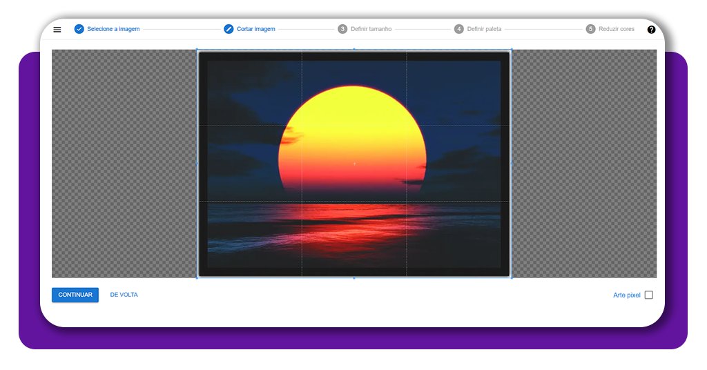 Criar gráfico de ponto de cruz de uma foto