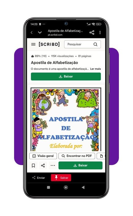 Apostila de alfabetização para adultos