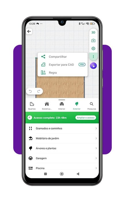 Decorar a casa pelo celular