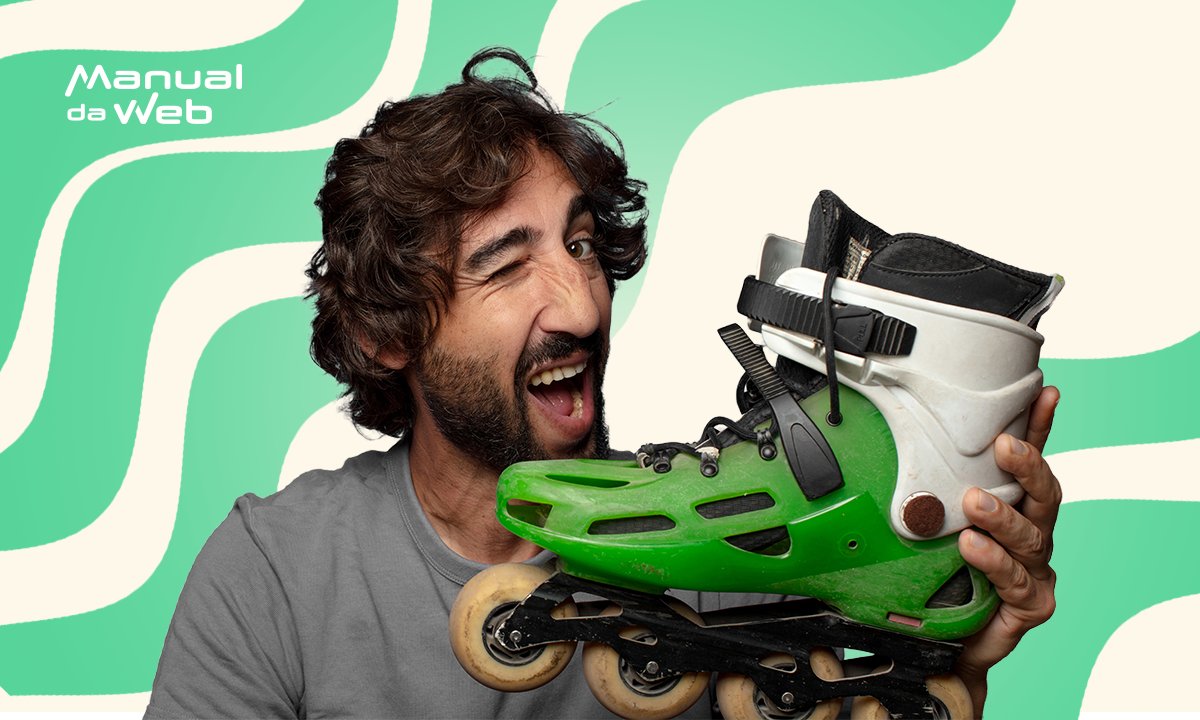 Aprender a andar de patins e patinete