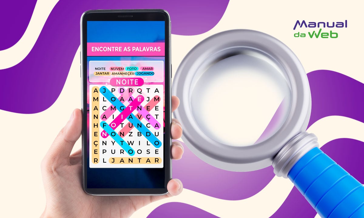 Aplicativo de caça-palavras para adultos: jogue offline no celular