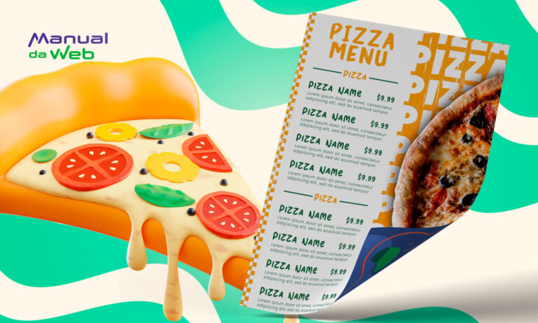 Cardápio para pizzaria