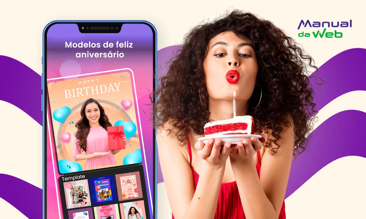 Aplicativo para criar cartão de aniversário animado com música