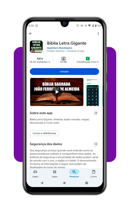 Bíblia com letra grande