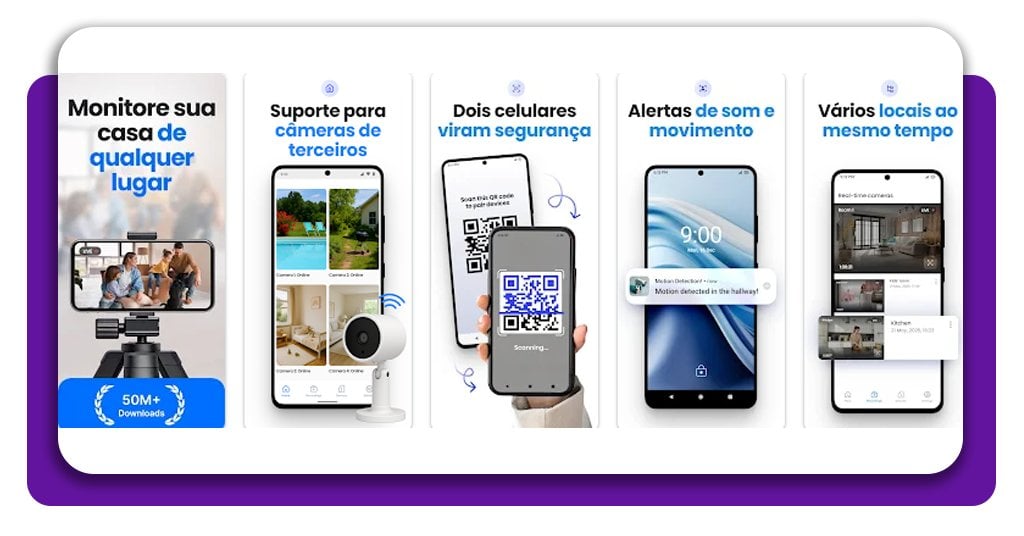 Câmera de vigilância para casa