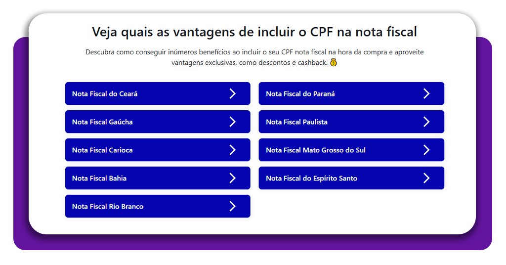 Consultar créditos da nota fiscal