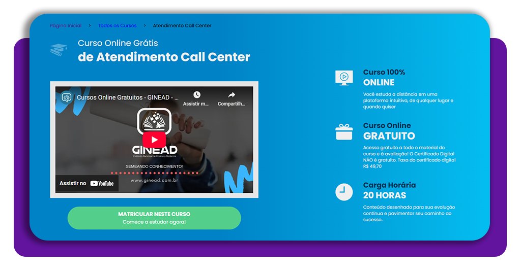Curso de Atendimento Call Center online