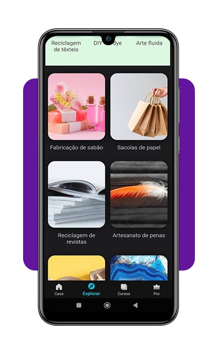 Artesanato com materiais reciclados