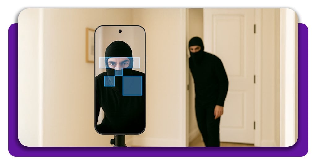 Câmera de vigilância para casa