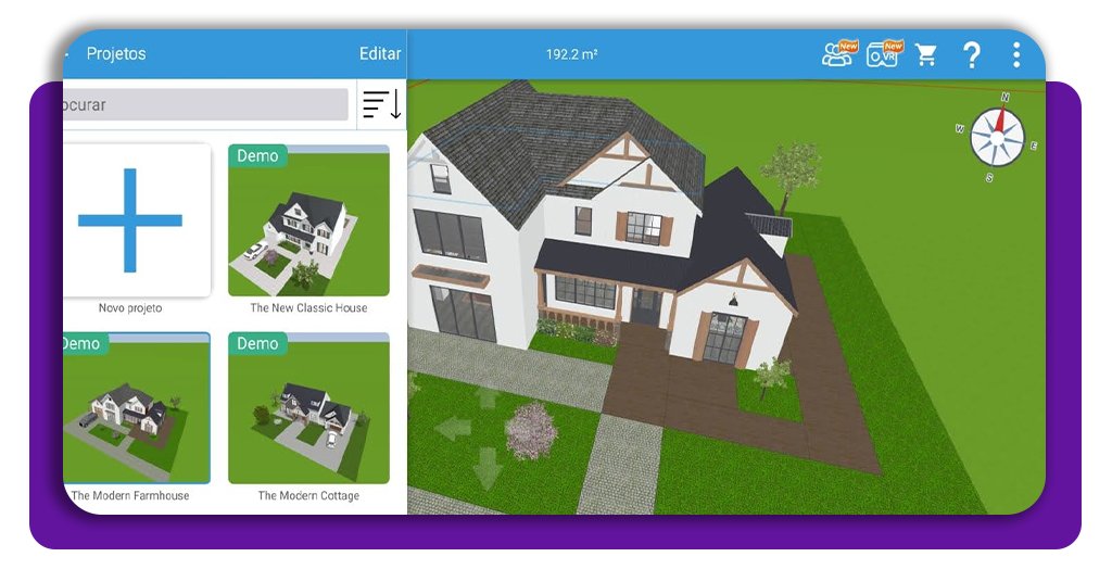 App para montar projeto de casa