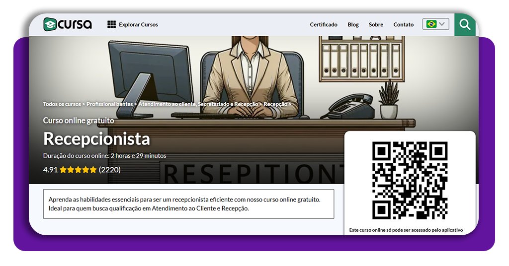 Cursos rápidos com certificado
