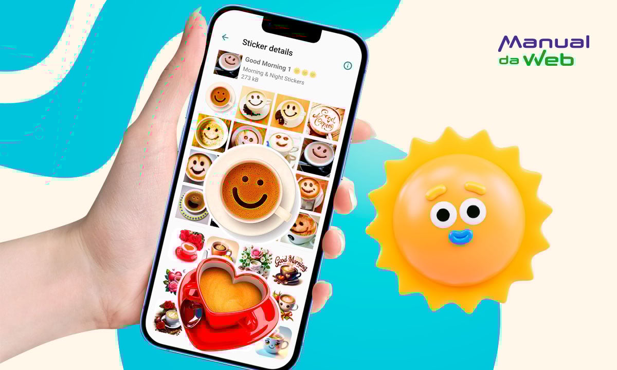 Lindas opções de figurinha de bom dia para WhatsApp (grátis) 7 Lindas opções de figurinha de bom dia para WhatsApp (grátis)